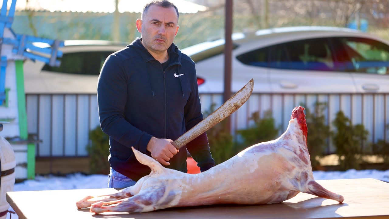Roasted meat.