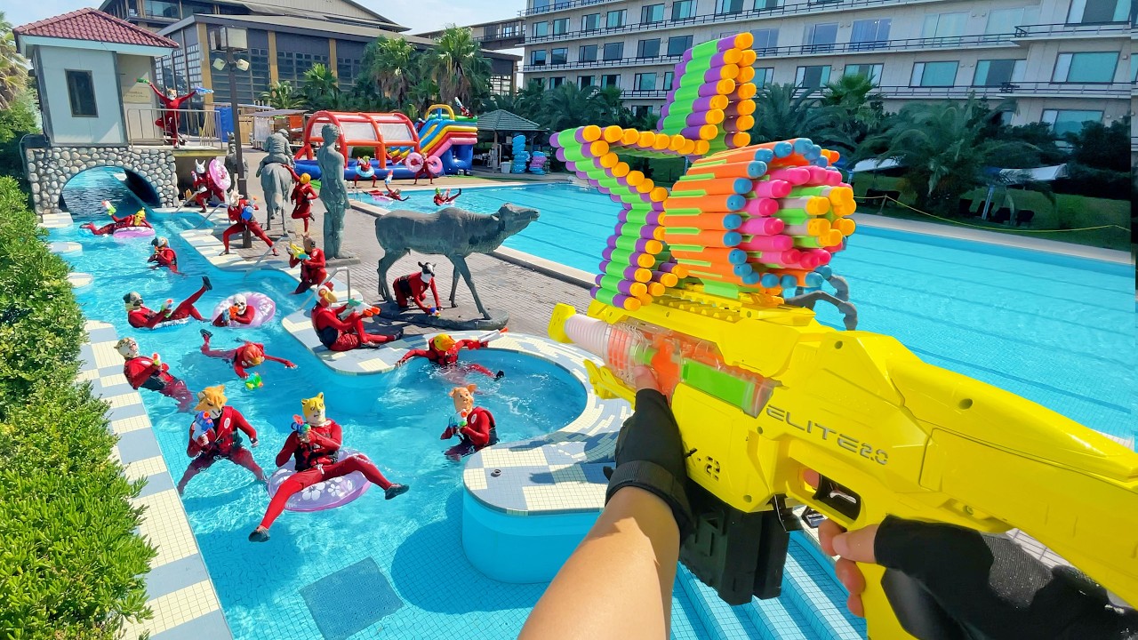 Nerf War | Ultimate Water Park Battle 5 (Nerf First Person Shooter)