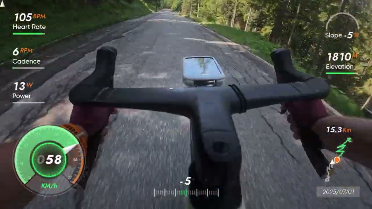 Passo Falzarego cycling descent (to Cernadoi)
