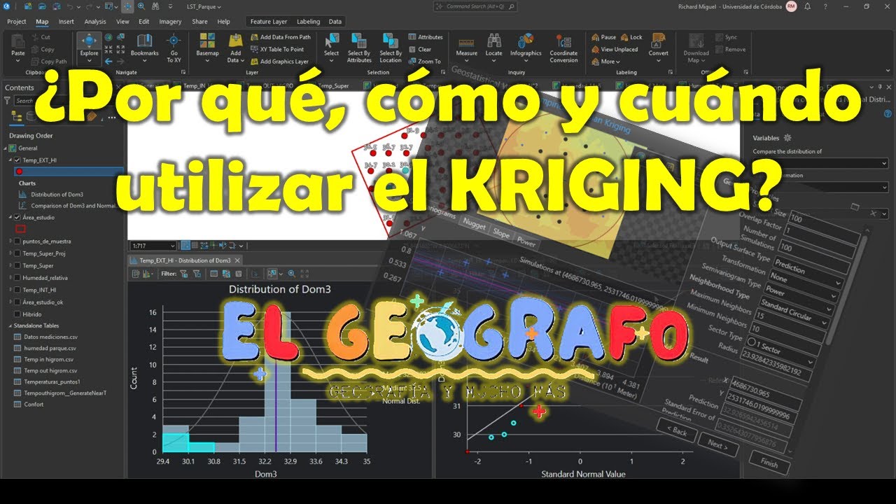 KRIGING, ¿Por qué, cómo y cuando utilizarlo? #arcgipro #arcgistutorial