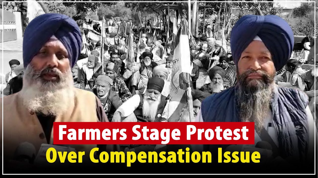 Farmers Protest Outside AAP Minister Sanjeev Arora & Cabinet Minister Harbhajan Singh ETO