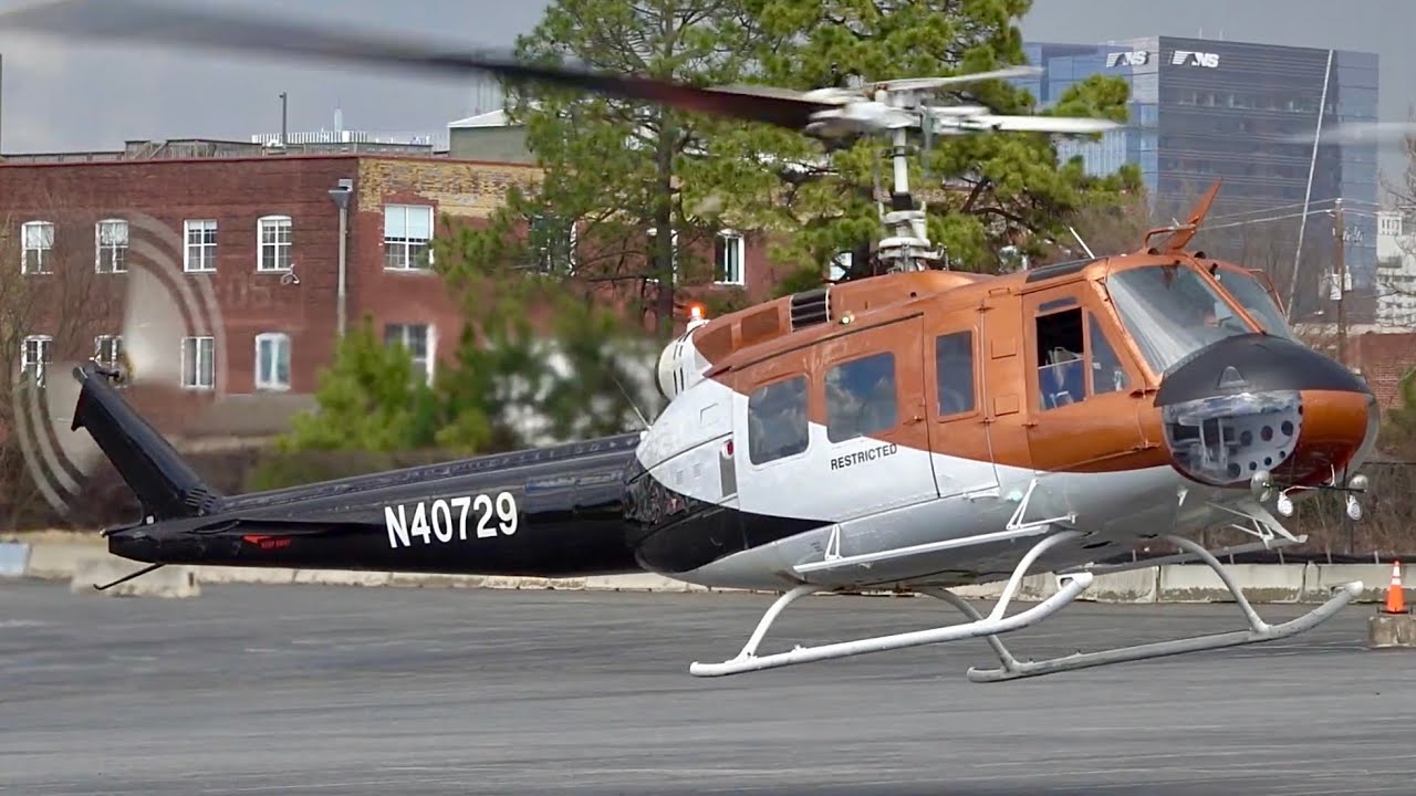 Bell 205 Helicopter Lands at VERTICON 2026 in Altanta | GREAT SOUND