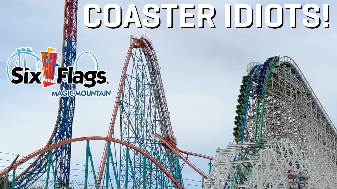 Coaster Idiots Go to Six Flags Magic Mountain!! ft Johan Lenox