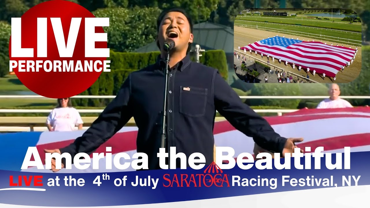 America The Beautiful Live at the Historic Saratoga Race Track 🇺🇸 | Inaugural 4th of July Festival