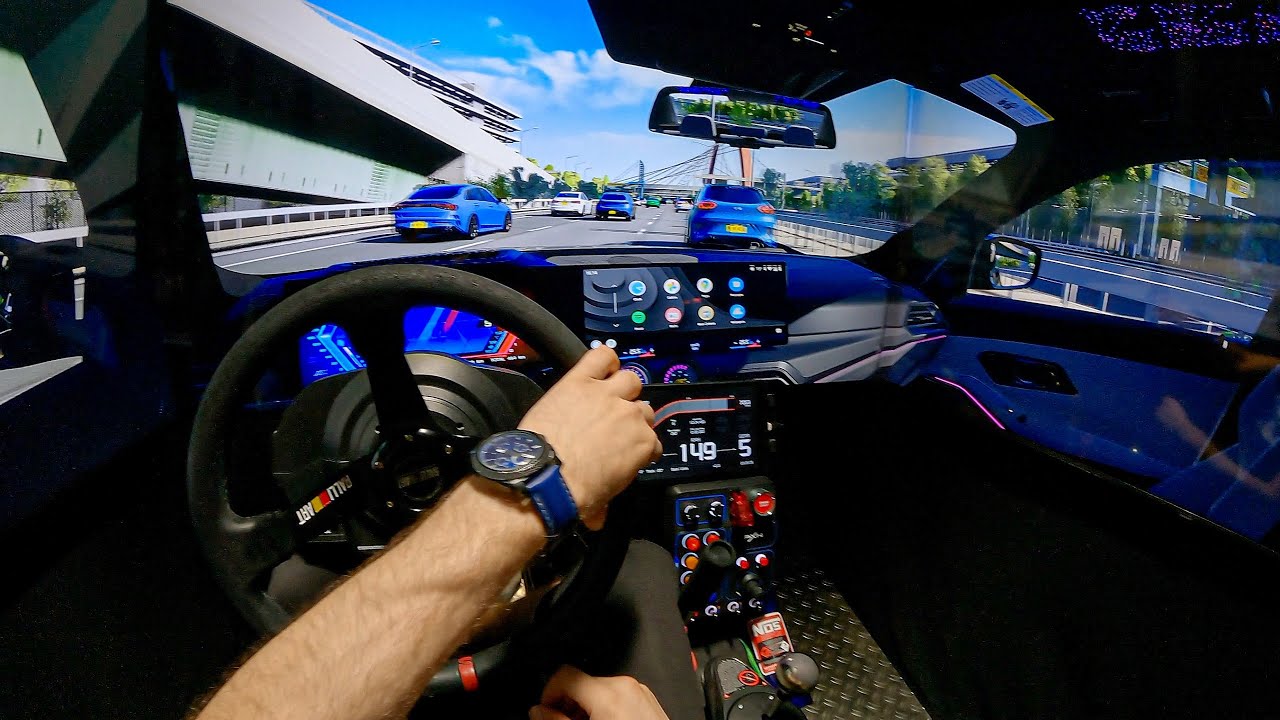 Drifting in Traffic with 900HP BMW (Triple Screen POV)