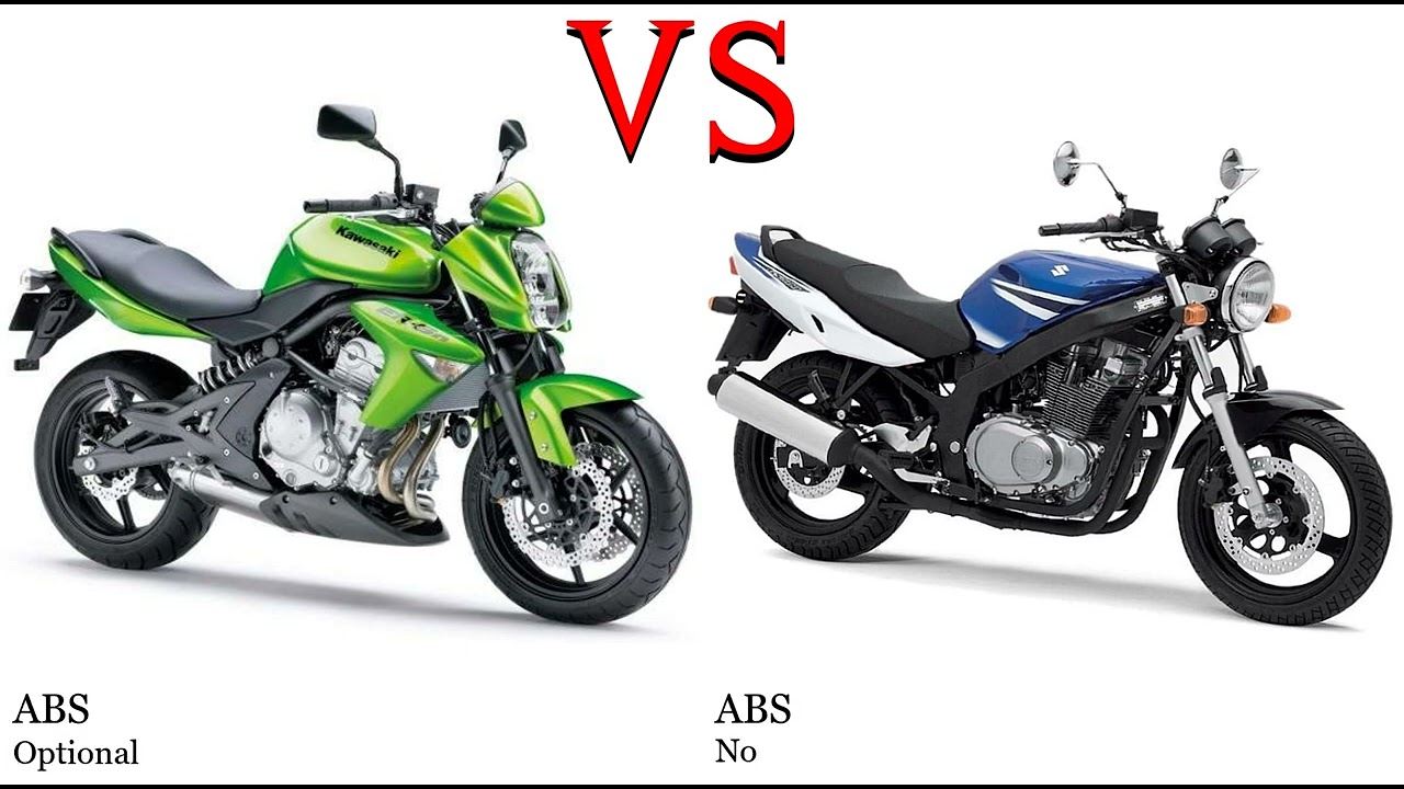 Kawasaki ER 6n vs Suzuki GS 500 Test specification comparison