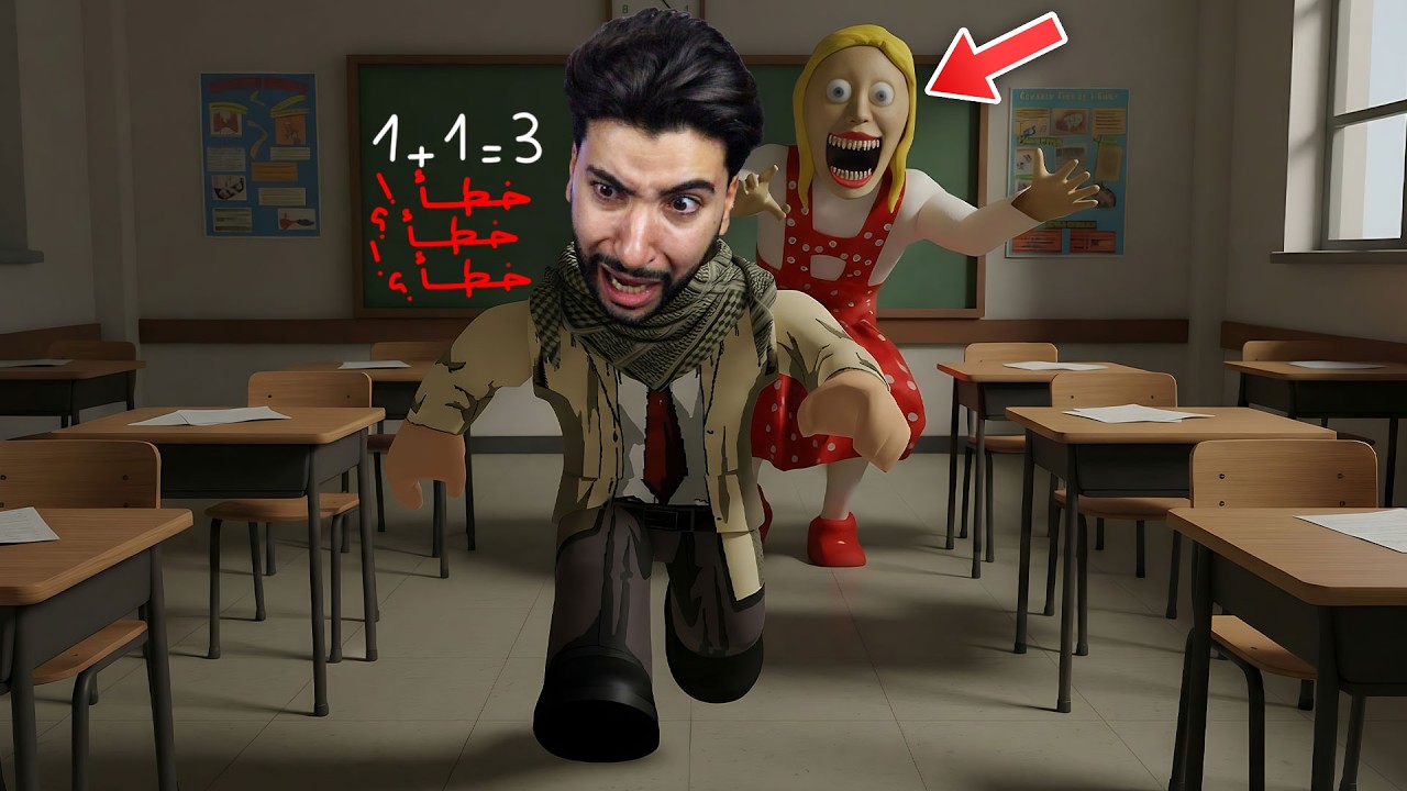 معلمة مجنونة تريد أكلي بسبب خطأ بسيط 😳 | Roblox