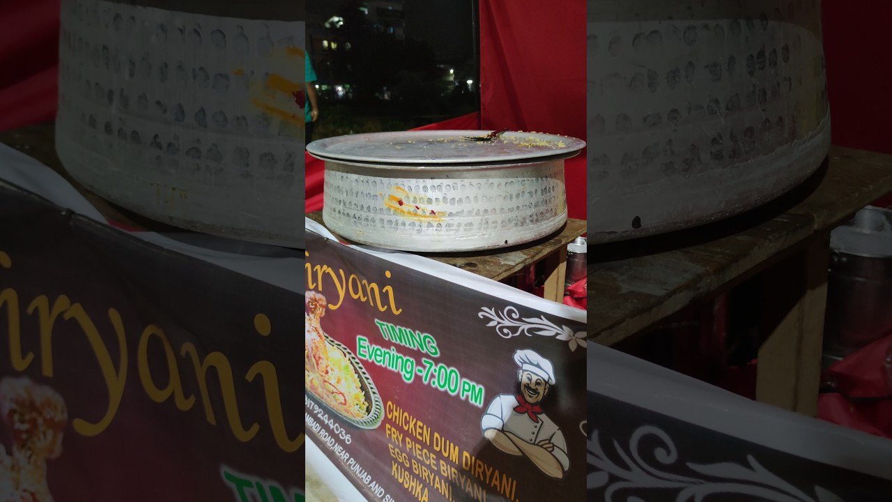 Small Roadside Biryani Shop Sells 40 kgs Daily | 7pm Chicken Biryani Hotel in Tirupati #shorts #food