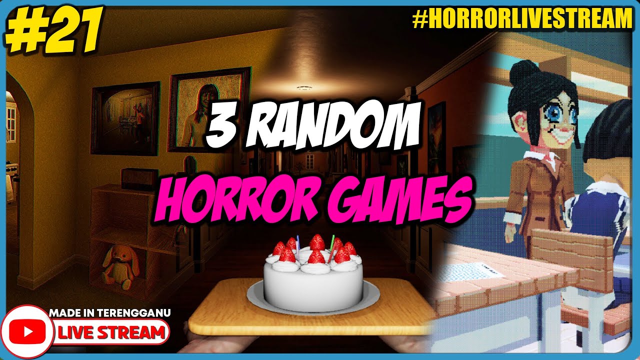 *SERAM!* ECHOES OF THE HOUSE! ||🔴 3 RANDOM HORROR GAMES #21 (Malaysia) #HorrorLivestream