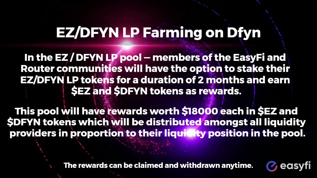 EZ Dual Farming Program with DFYN