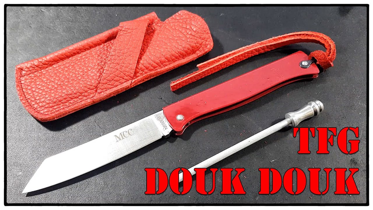 Douk Douk MCC Knives - Tools For Gents EDC Edition - Burgundy Red - Higonokami Shape - Boehler N690