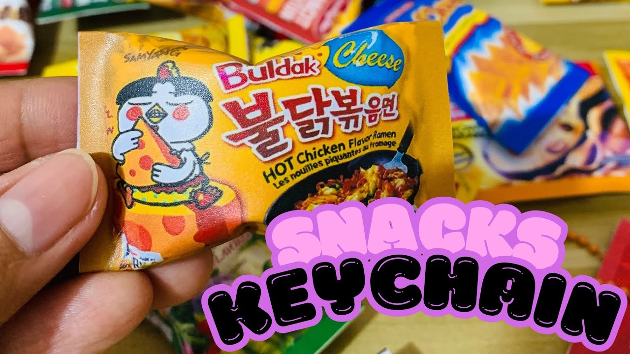 Trinkets Tutorial | How to make Miniature Snacks Keychain | Step by Step Process
