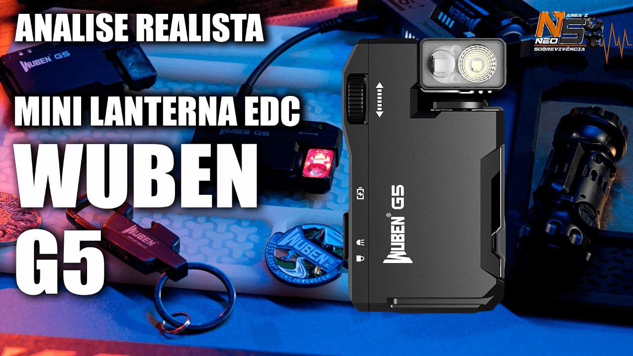 Pequena no Bolso, Útil na Vida Real | Wuben G5 Everyday Carry