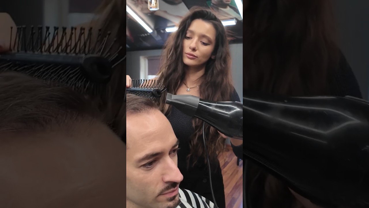 Armenian barber of Moldova puts me to sleep 💉😴 #relaxing #asmr #barbershop #shave #massage