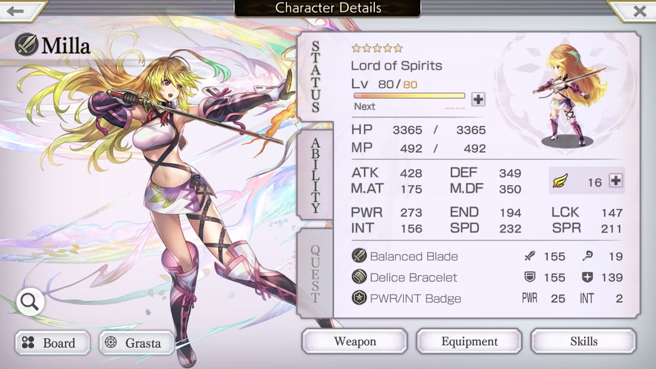 Another Eden Global 2.5.400 Milla 5* Review, Skills And Gameplay! FREE Tales Of Elemental Master!