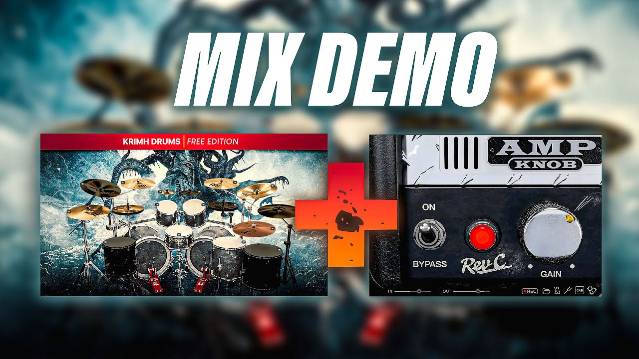 Bogren Digital Mix Demo | Krimh Drums ( Free ) & Amp Knob Rev C