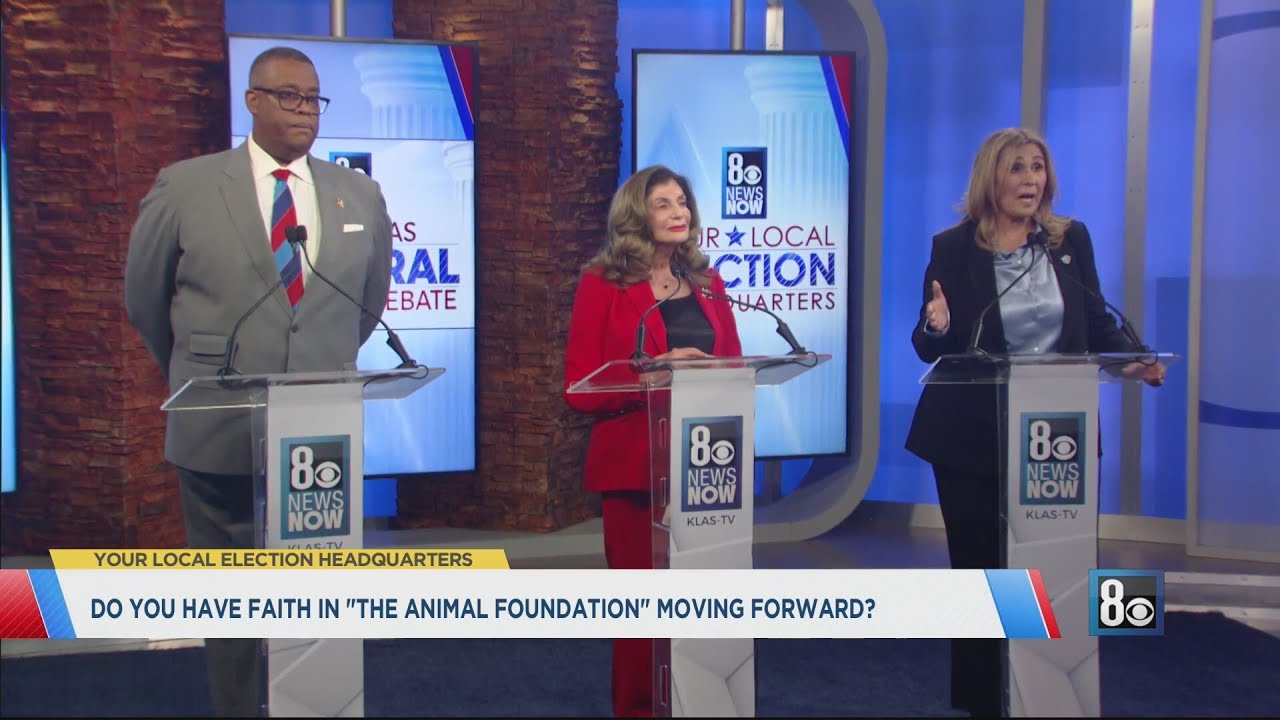 Candidates face off in a debate ahead of the 2024 Las Vegas mayoral election