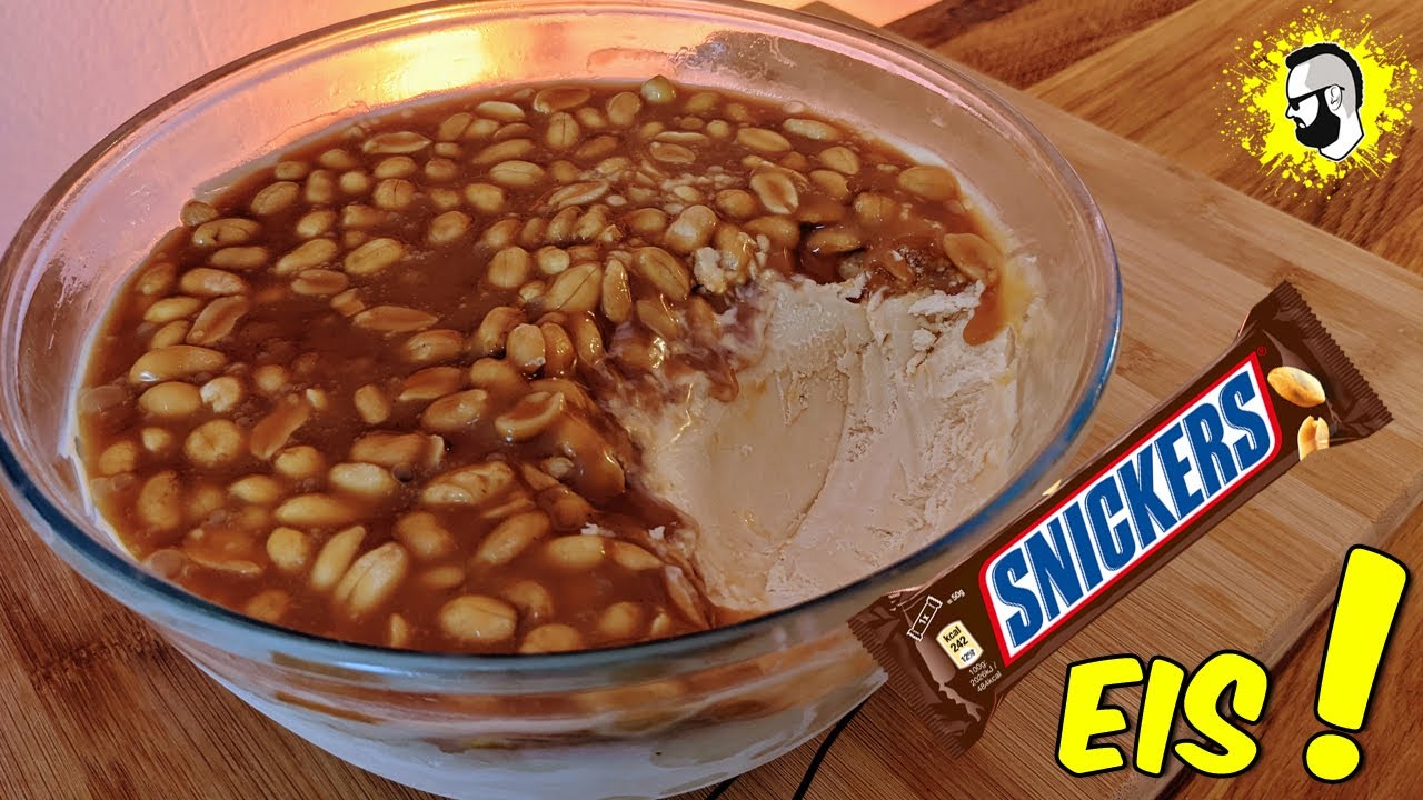 Schnelles Rezept: Erdnuss Karamell Eis (ohne Eismaschine!) 🤤🍦