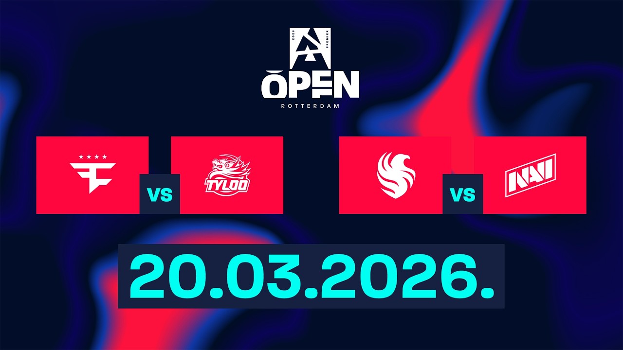 BLAST Open Rotterdam 2026 - FaZe Clan vs Tyloo | Team Falcons vs NaVi