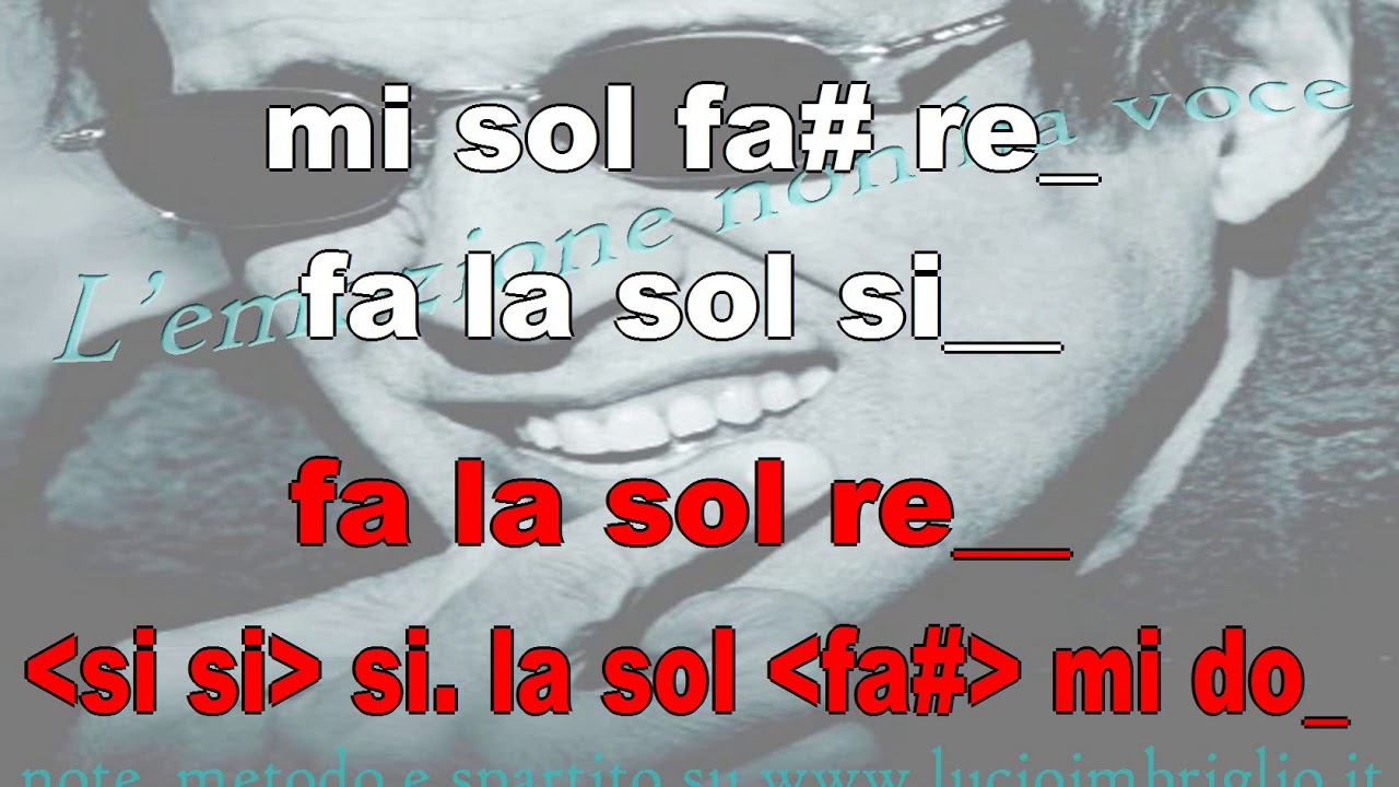 L'emozione non ha voce - karaoke notazionale