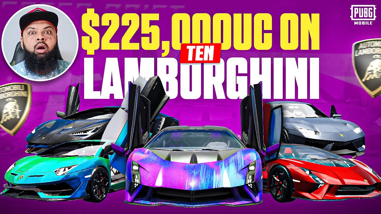 Got It 😍 Speed Drift 10 Lamborghini Skins in $225,000 UC 😱 PUBG Mobile Crate Opening
