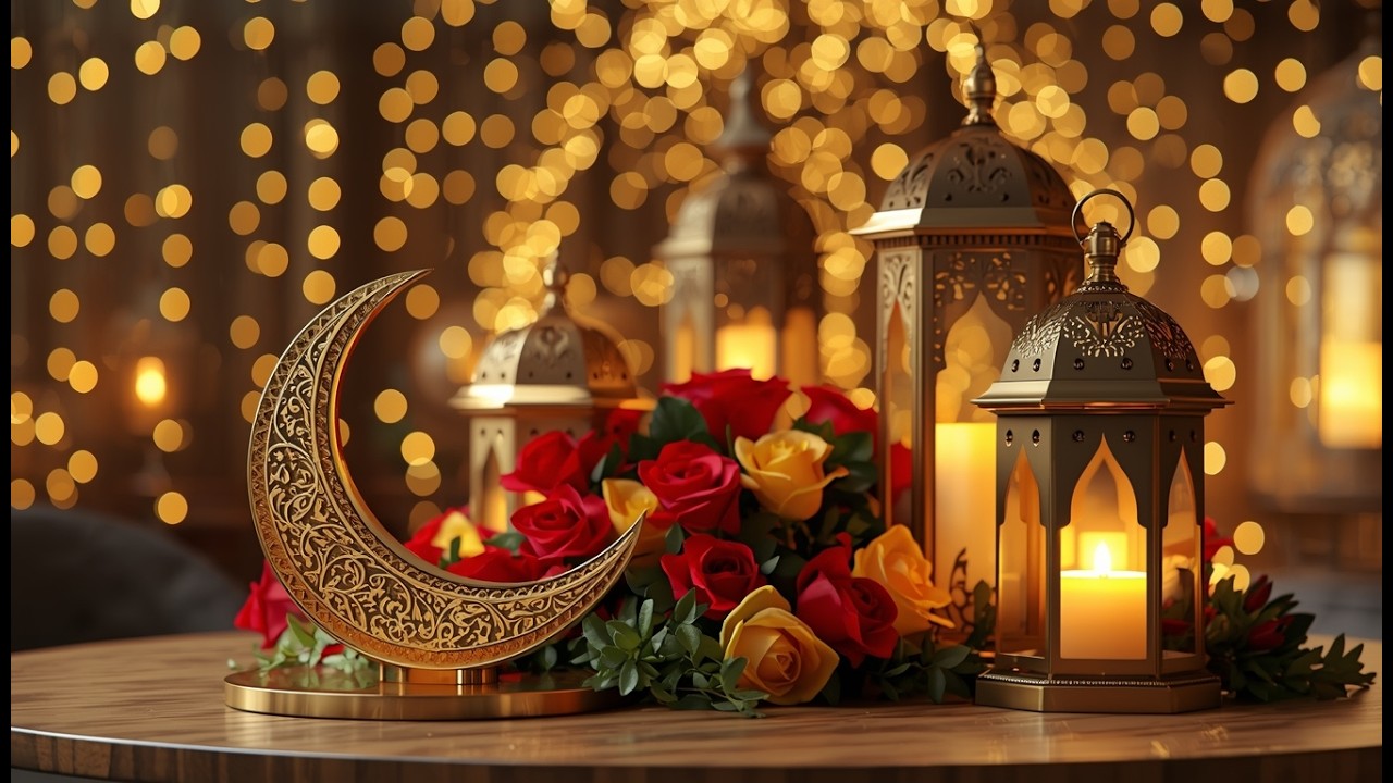 رمضان كريم 🌙 أجواء رمضانية هادئة مع الفوانيس | Ramadan Kareem Relaxing Night Ambience