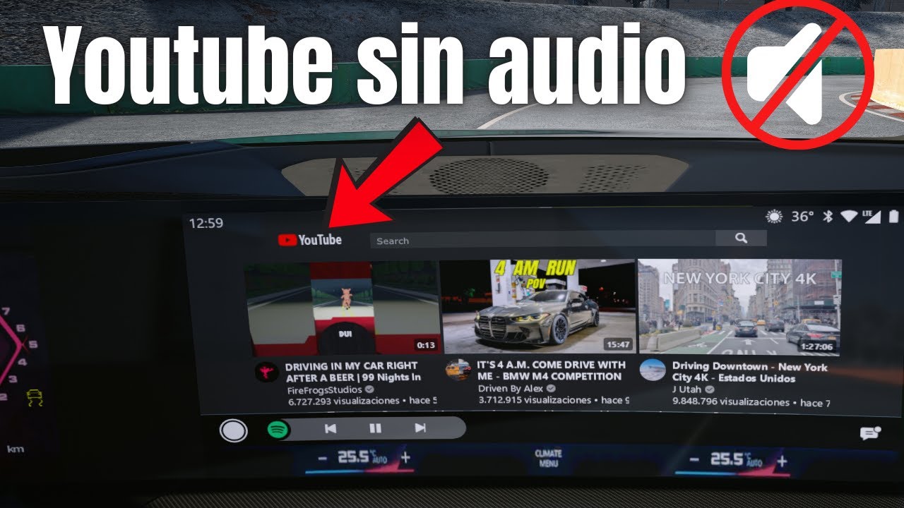 ¿Por qué ya no funciona el audio en YouTube en Assetto Corsa?