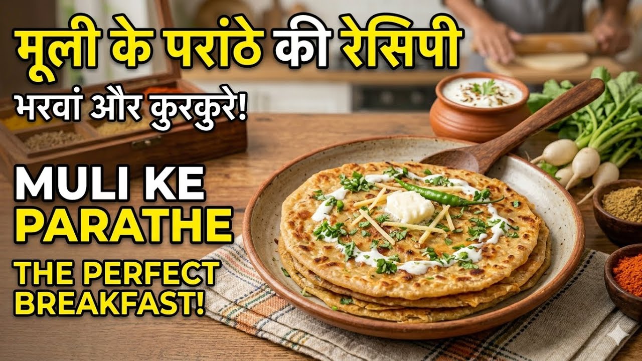 Recipe: Mulli Vale parathe /Ase bante hai tasty #cooking  #food #indianfood #m Soniaarathe #paratha 