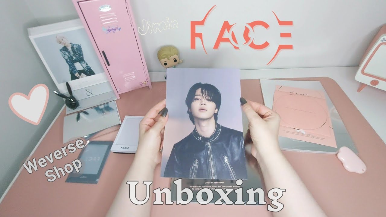 Unboxing álbum do Jimin Face da Weverse Shop