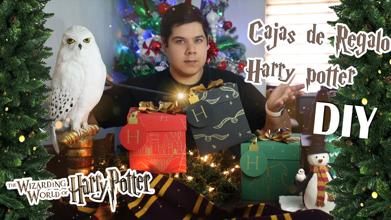 aprende hacer cajas de regalo de  harry potter para navidad/DIY
