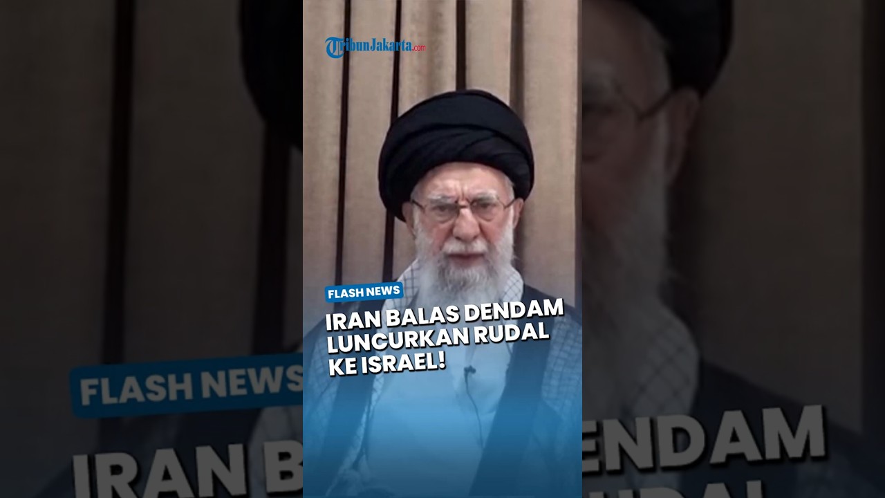 IRAN MEMBALAS! Luncurkan Ratusan Rudal Balistik ke Israel, Trump Resmi Deklarasikan Perang