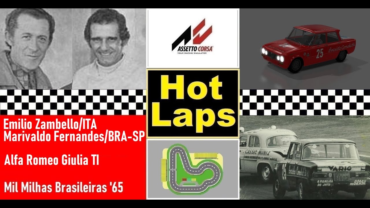 HOT LAPS  - E.Zambello - M.Fernandes / Alfa Giulia Ti / Mil Milhas Brasileiras '65