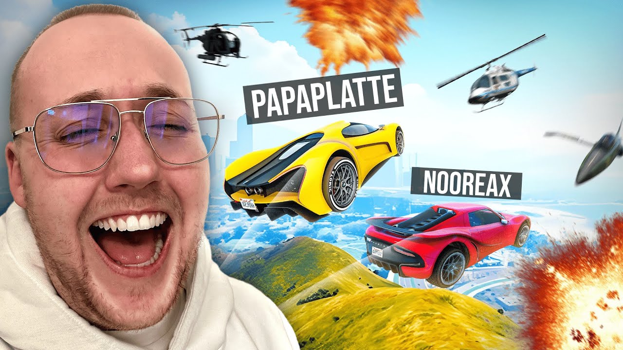 Wir werden von 100 SPIELERN in GTA 5 GEJAGT! (mit Papaplatte, Nooreax & Reeze)