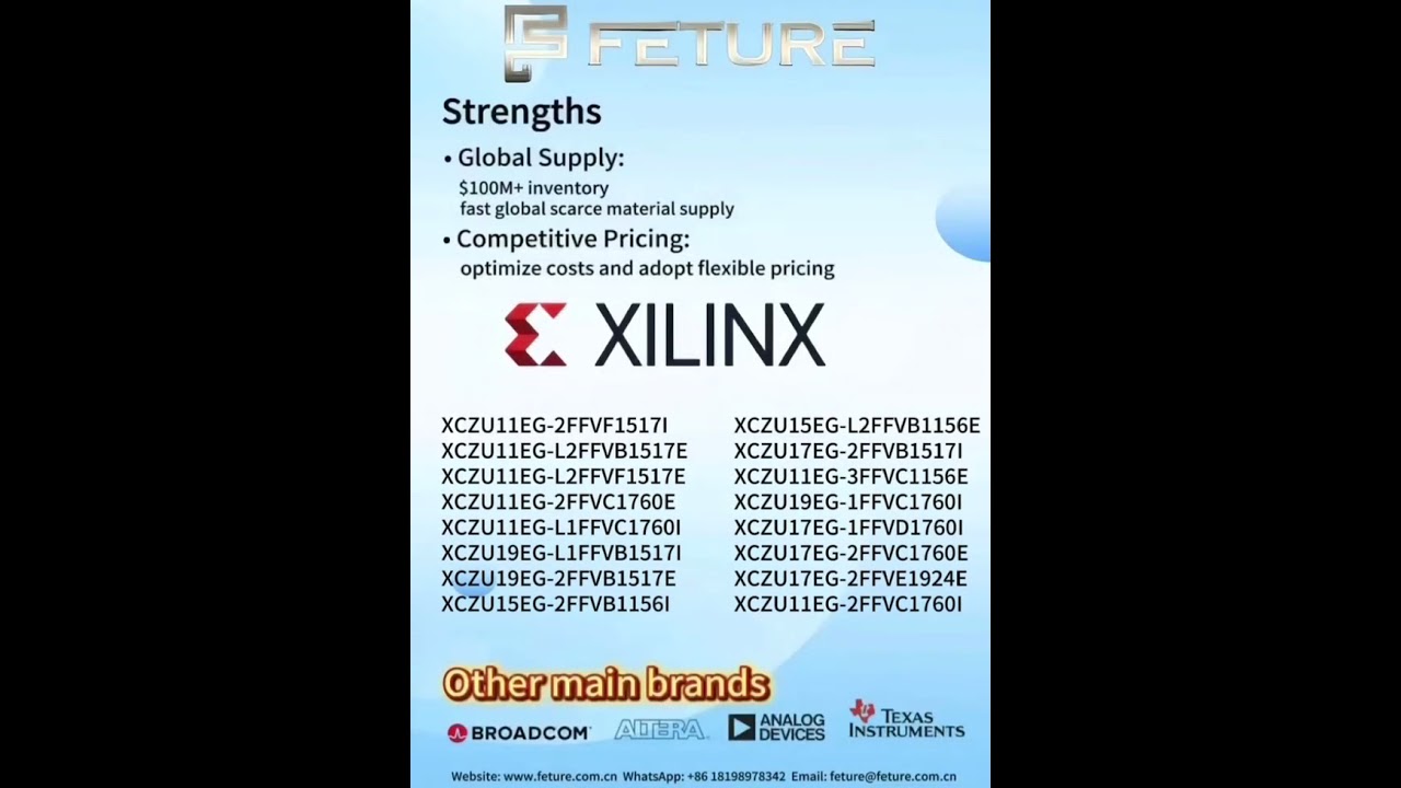 FETURE's Key XILINX Models Supply21 