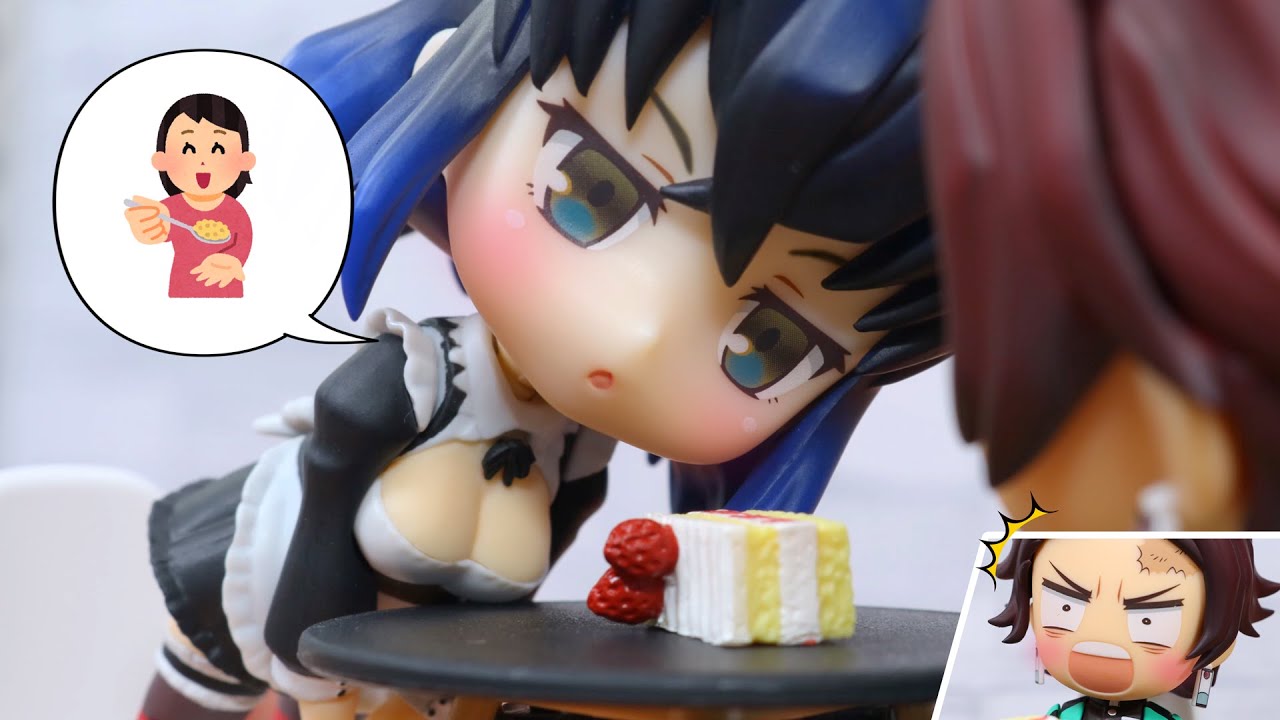 伊之助（♀）のケーキ屋さん？【鬼滅の刃】【炭伊】【コマ撮り】【ねんどろいど】