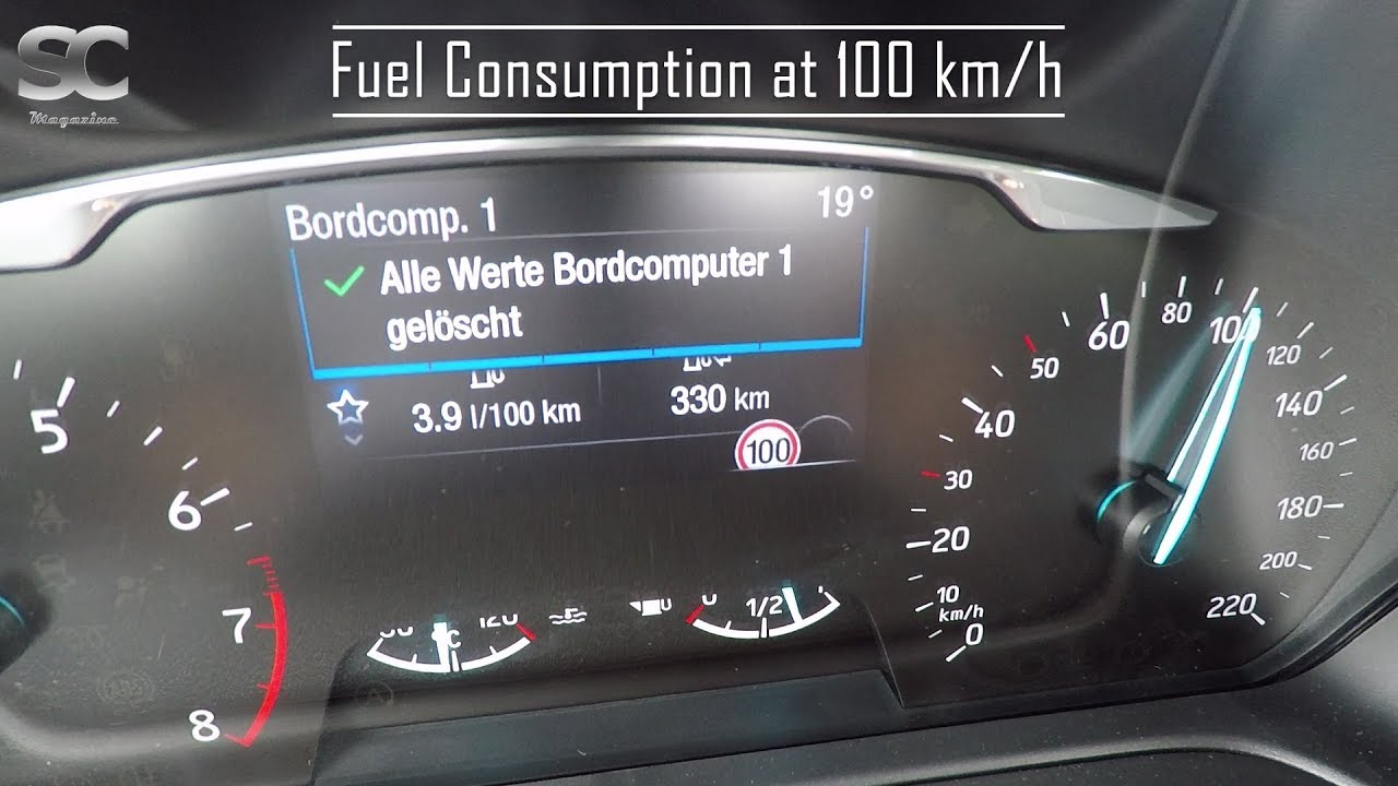 Ford Fiesta Mk8 (2018) - Fuel Consumptions (100 km/h | 130 km/h)
