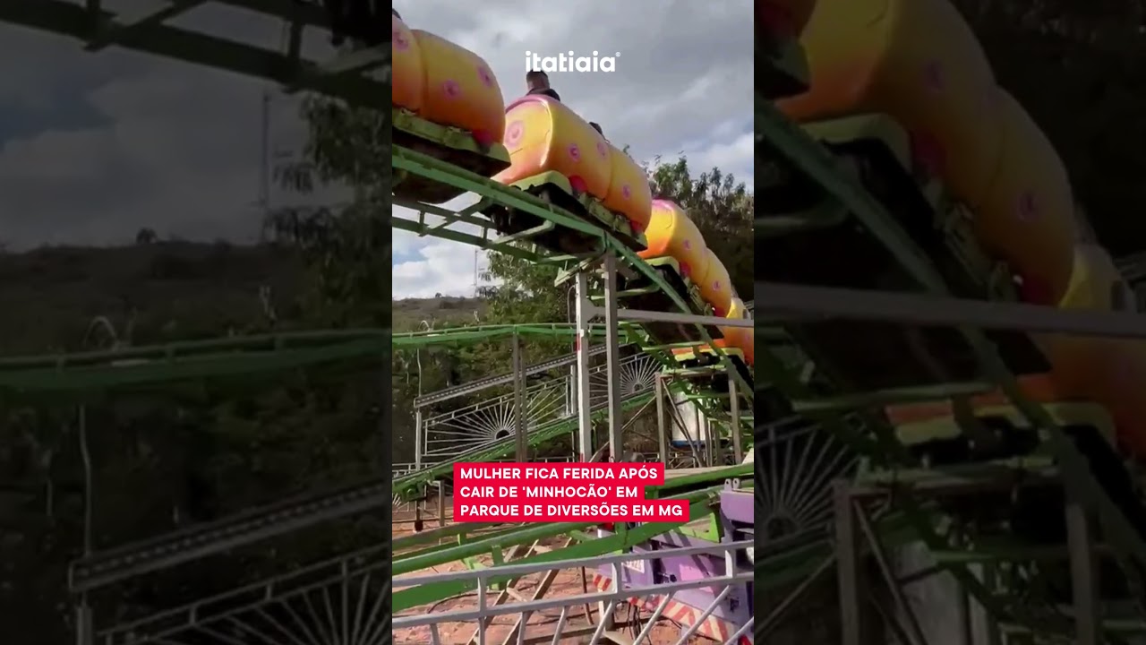 MULHER FICA FERIDA APÓS CAIR DE 'MINHOCÃO' EM PARQUE DE DIVERSÕES EM MG