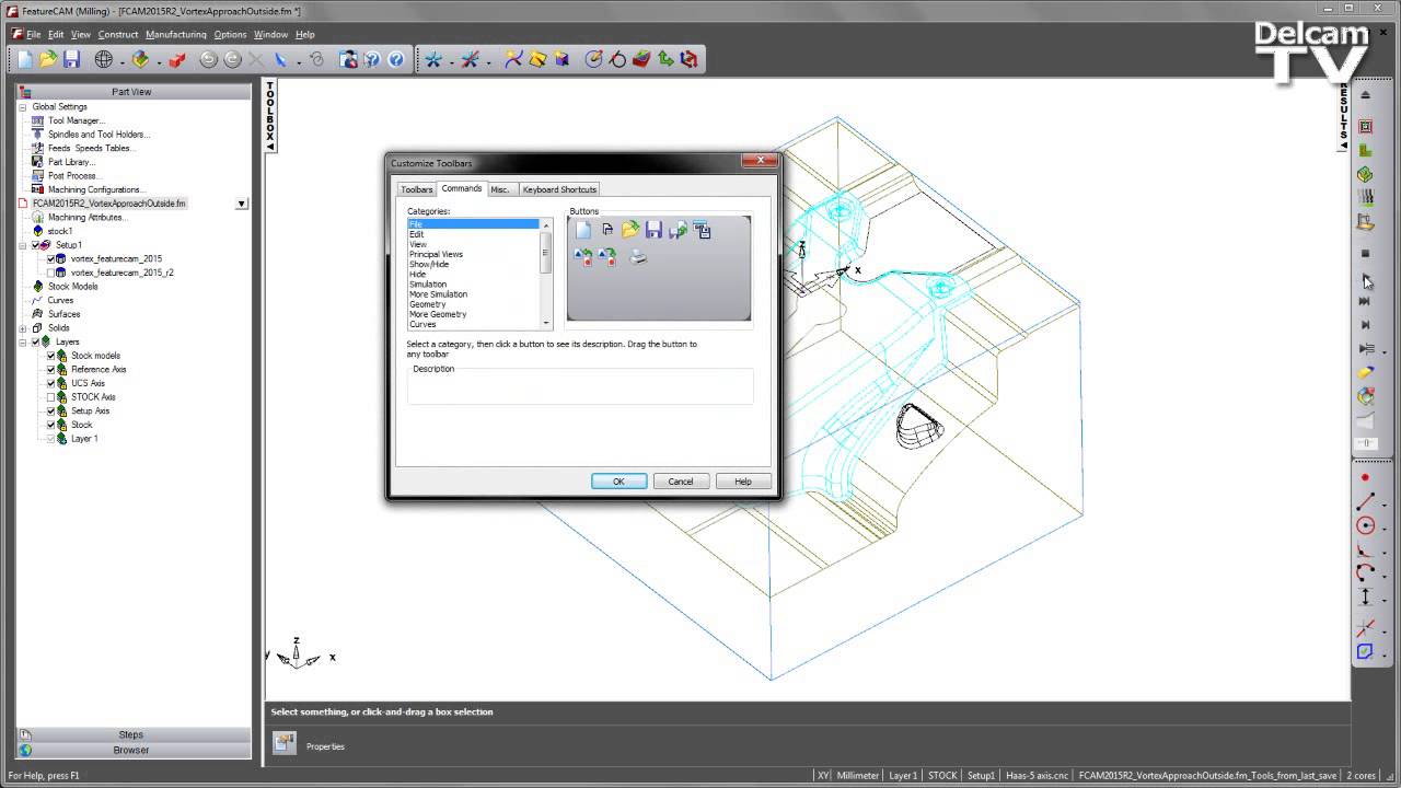 FeatureCAM 2015 R2 - New Flat Approach For Vortex