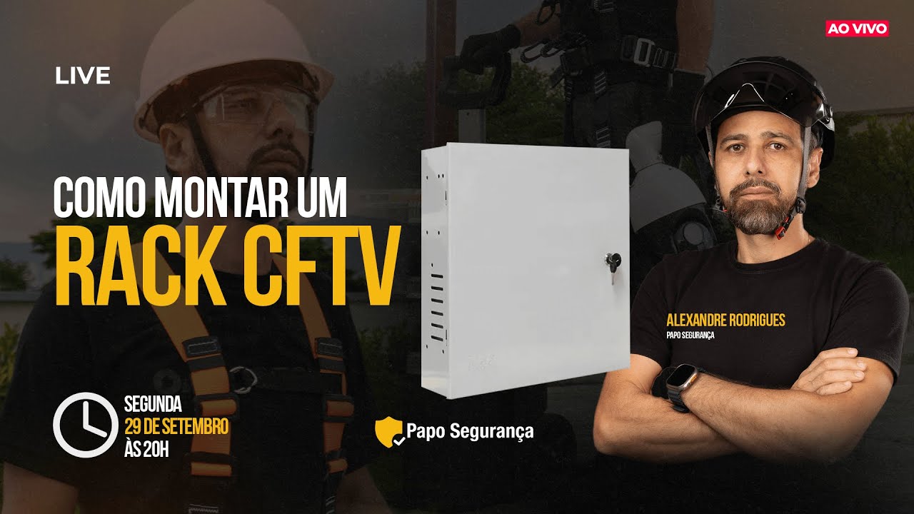 🟢 Como montar RACK para CFTV