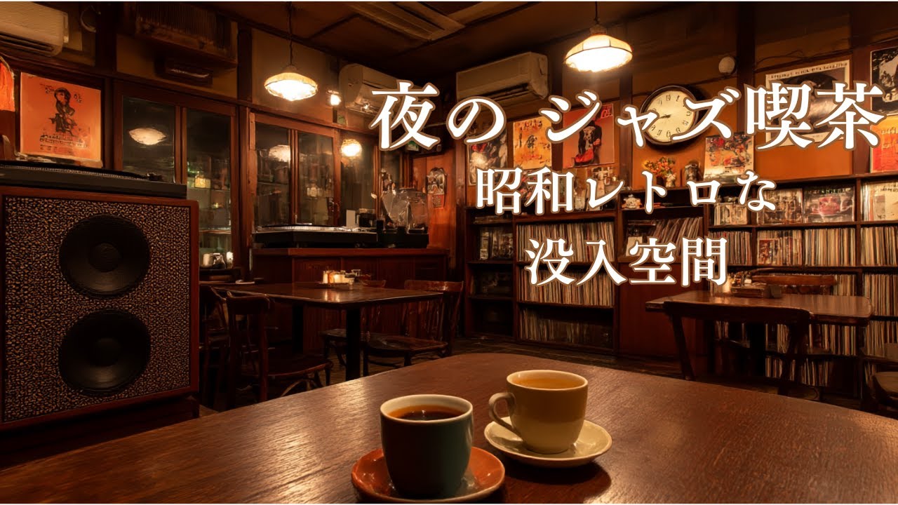 「あの頃の喫茶店で。1杯のコーヒーと、静寂に溶ける昭和レトロ・ジャズ。」