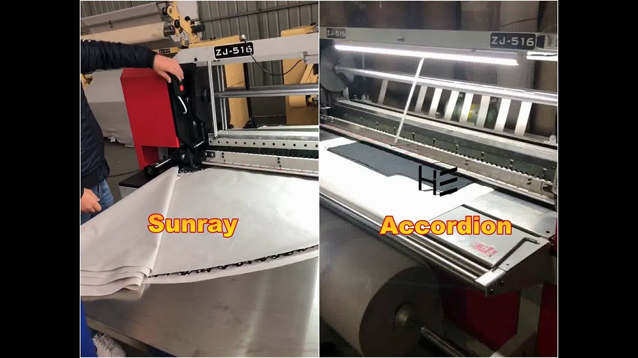 ZJ-516 sunray #pleatingmachine with computer #plisse #pleats #fabricpleatingmachine soley plise
