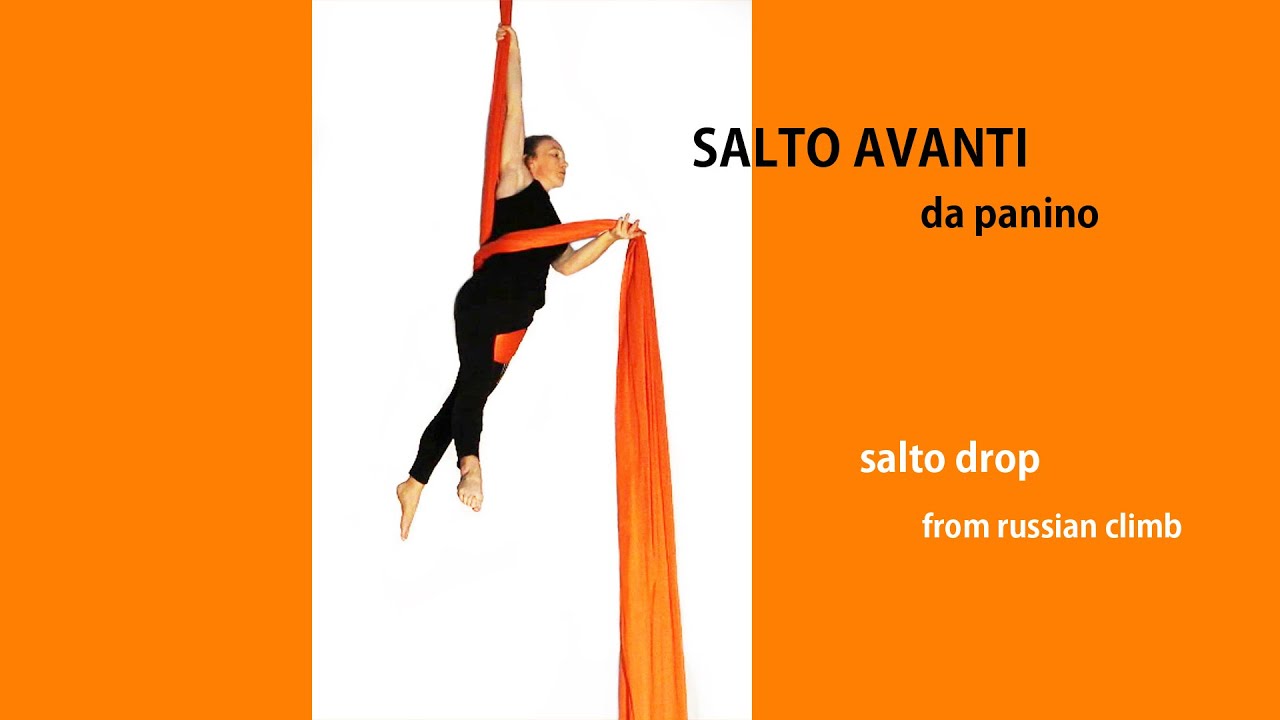 Cadutina ai tessuti aerei livello intermedio - little salto from russian climb