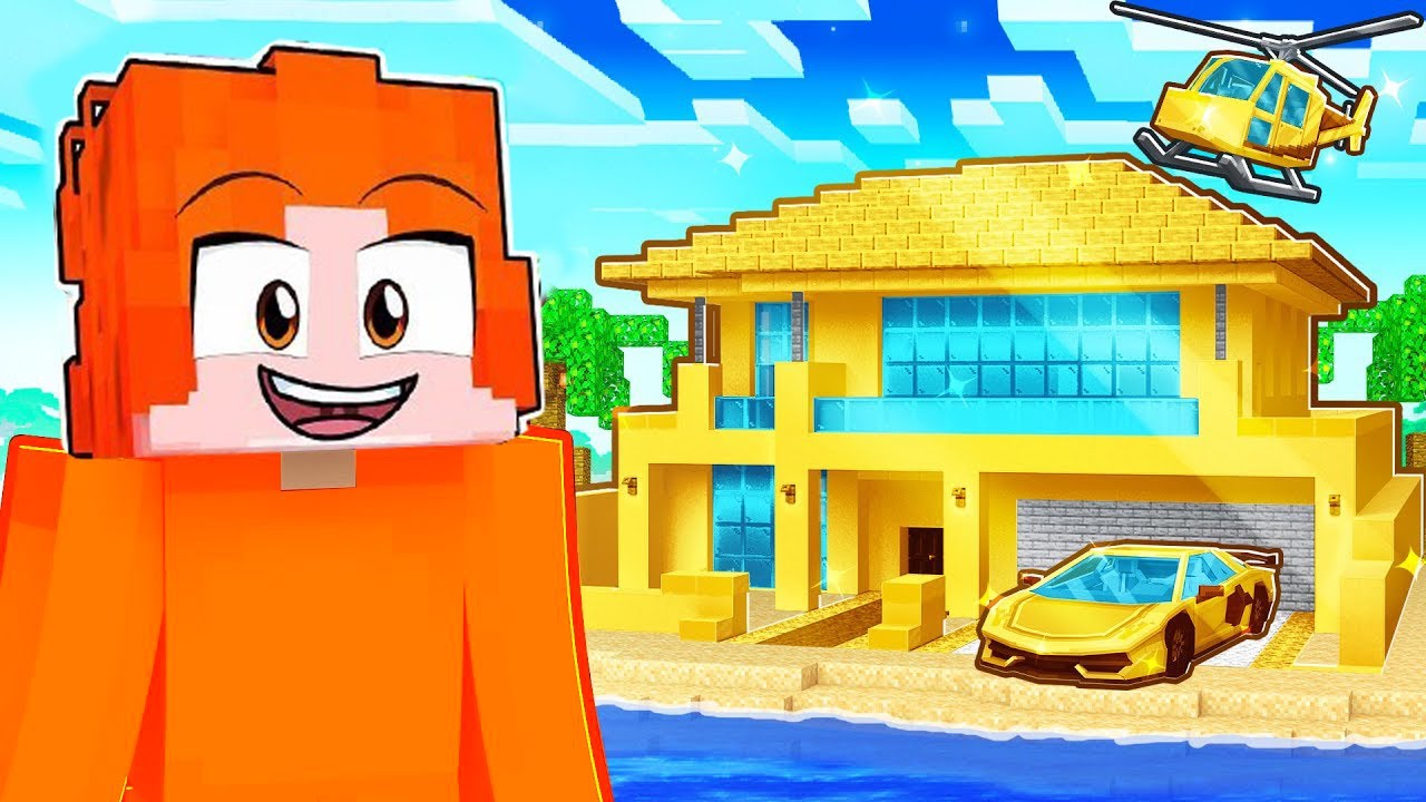 1€ vs 1.000.000€ Minecraft VILLA Challenge!