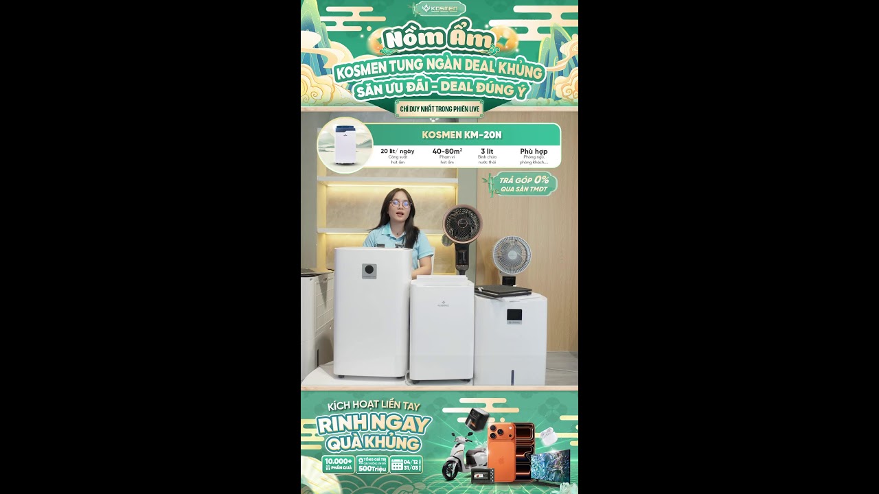 ĐẦU TUẦN DEAL HOT – SĂN SALE SIÊU HỜI CHỐNG NỒM ẨM CÙNG KOSMEN