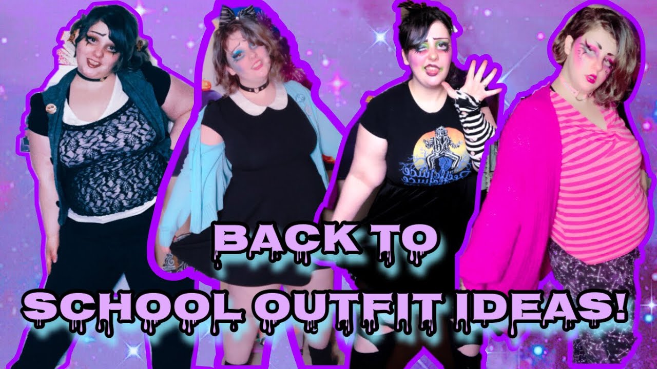 4  back to school outfit ideas spooky cute kawaii goth style