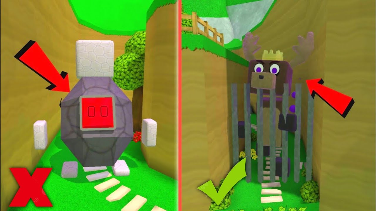 Hidden Lever Experiment with King Reindeer! Super Bear Adventure Game