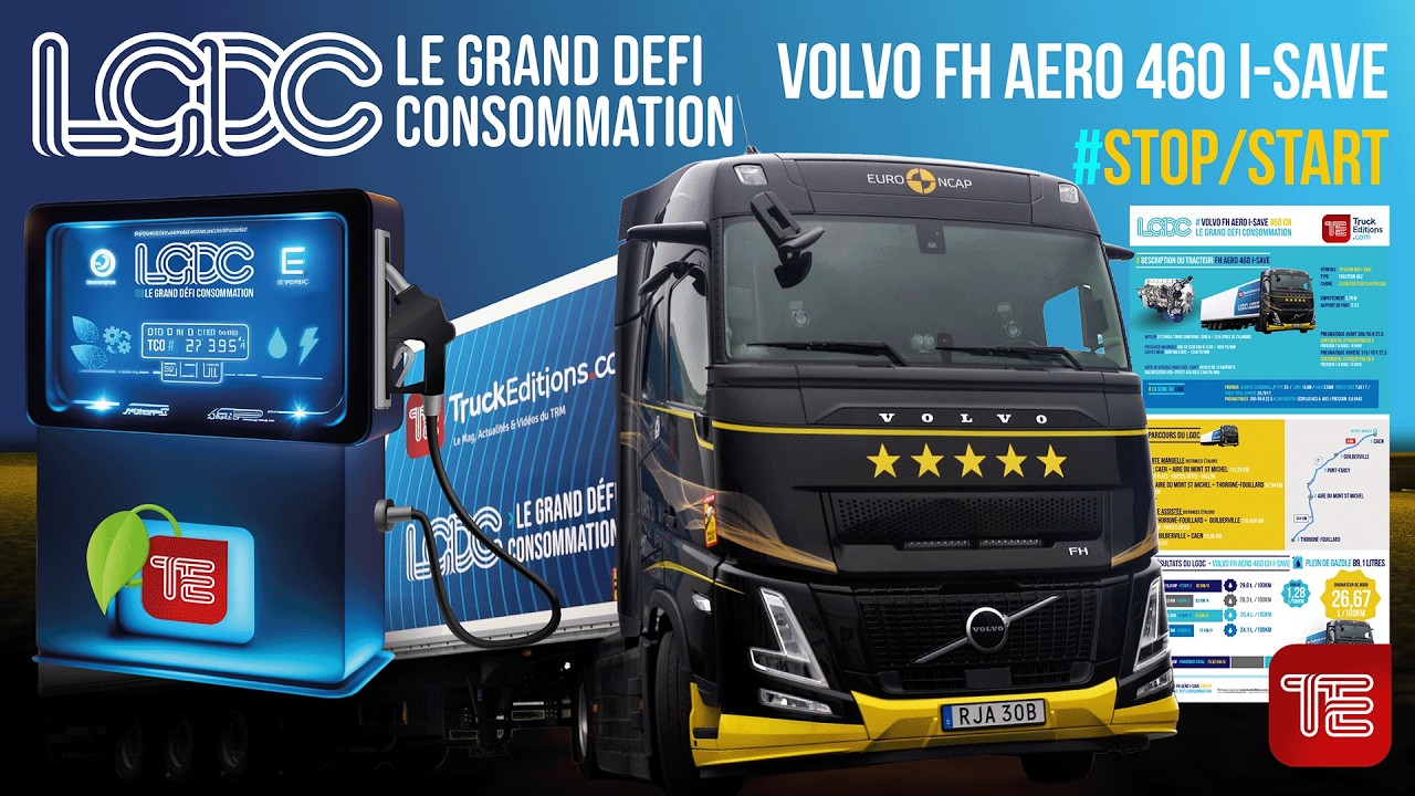 Le Grand Défi Consommation : Volvo FH Aero 460 I-Save Coupure moteur en roulage : comment ça marche?