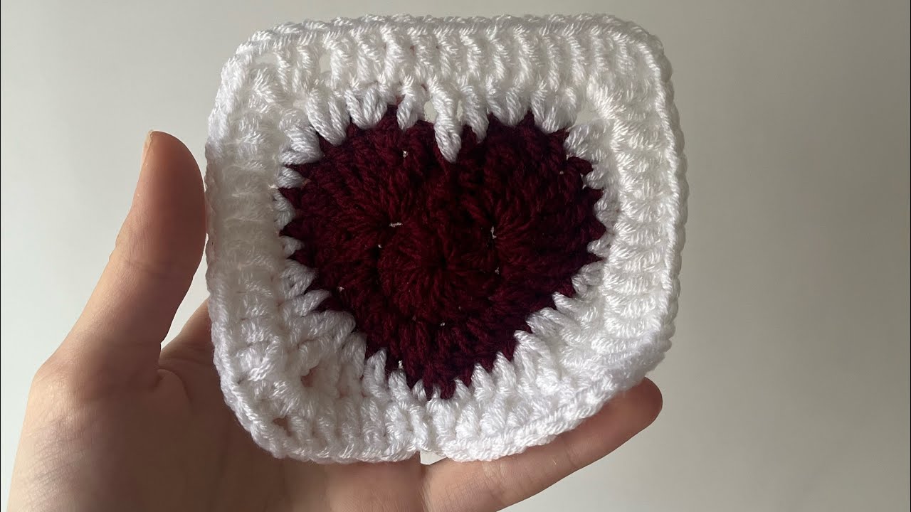 Granny square de corazón ❤️ 
