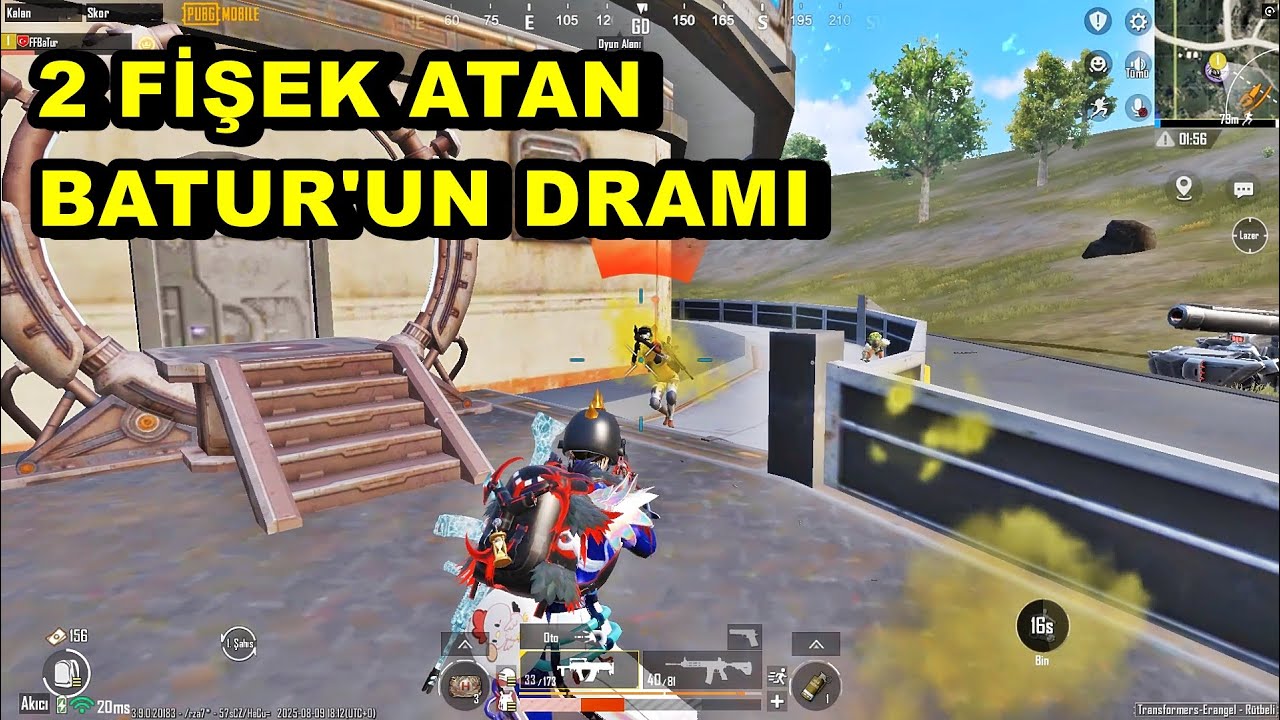 2 FİŞEK ATAN BATUR'UN DRAMI ! SOLO VS SQUAD BATUR GAME PUBG MOBİLE