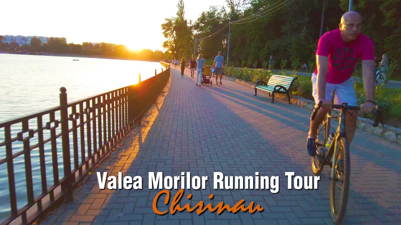4K 60fps Valea Morilor Lake Running Tour, Chisinau - Moldova
